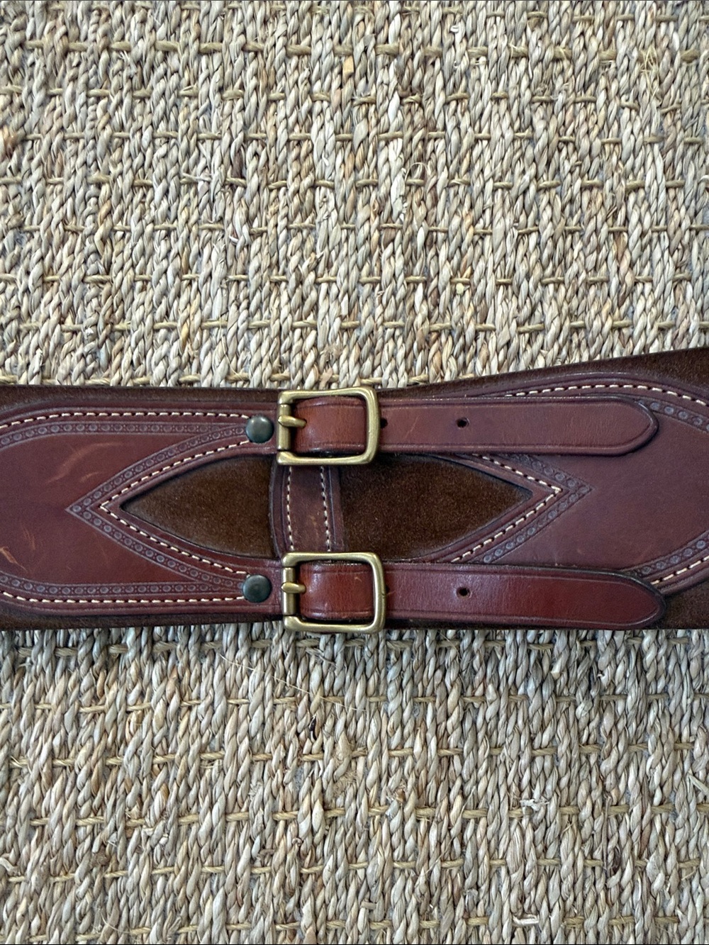 Ralph Lauren Collection wide suede Belt - Picture 2 of 5